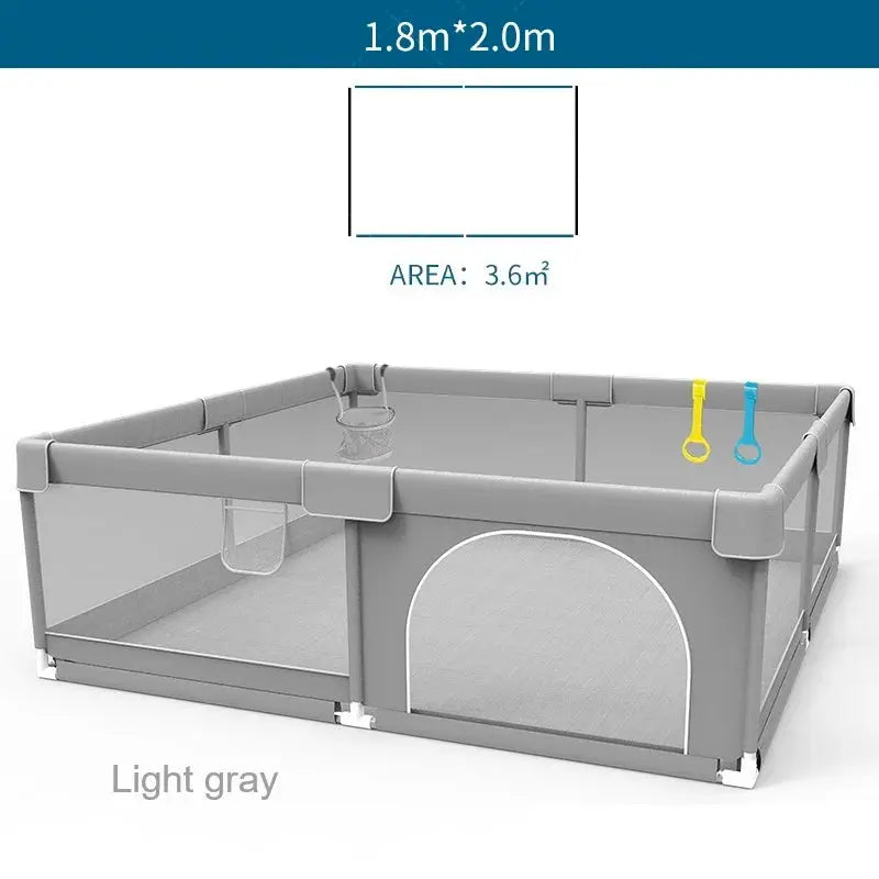 Baby Playpens Indoor Baby Corralitos for Baby Playground with Pull Rings Kids Safety Barrier Fence Dry Balls Pits Large Parks