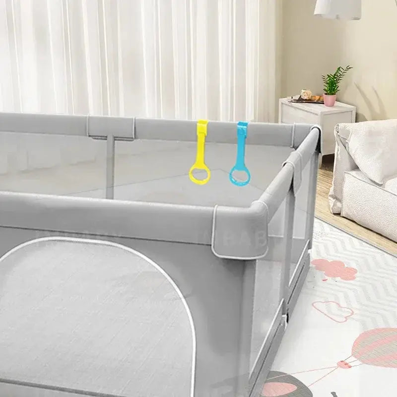 Baby Playpens Indoor Baby Corralitos for Baby Playground with Pull Rings Kids Safety Barrier Fence Dry Balls Pits Large Parks