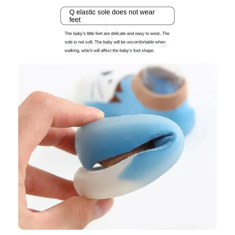 Children Anti-slip Shoes Newborn Baby Girl Cotton Non-slip Floor Socks Baby Boy Rubber Sole Cartoon Indoor Socks Infant Shoes