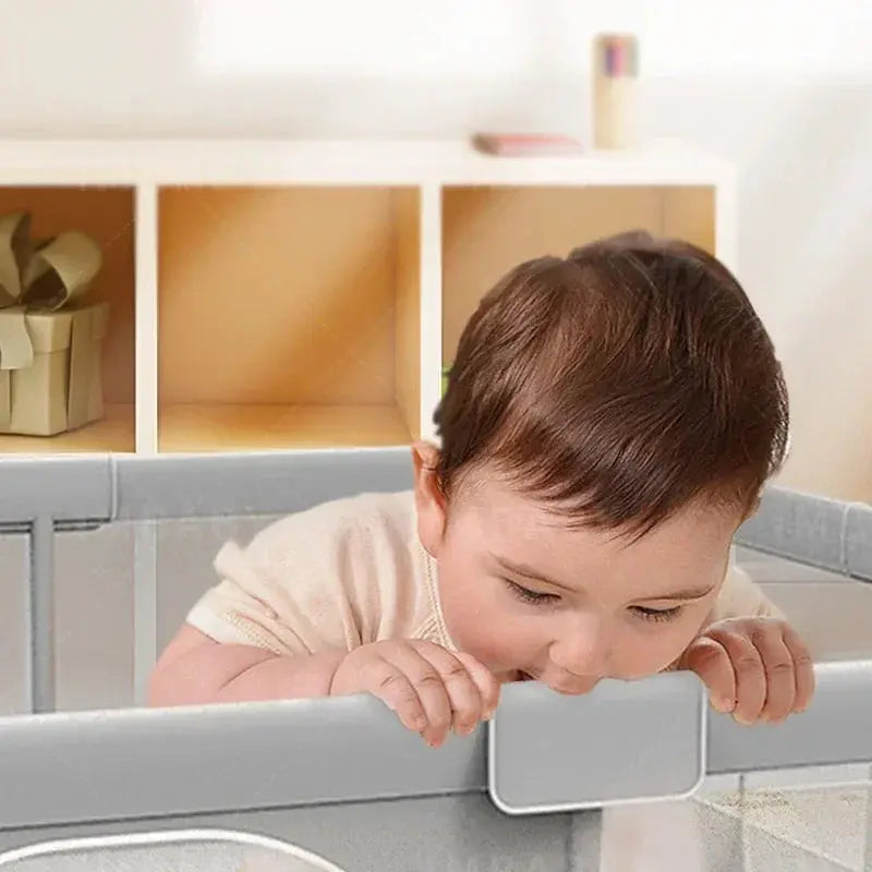 Baby Playpens Indoor Baby Corralitos for Baby Playground with Pull Rings Kids Safety Barrier Fence Dry Balls Pits Large Parks