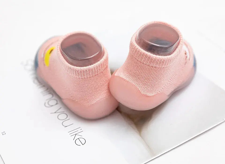 Children Anti-slip Shoes Newborn Baby Girl Cotton Non-slip Floor Socks Baby Boy Rubber Sole Cartoon Indoor Socks Infant Shoes