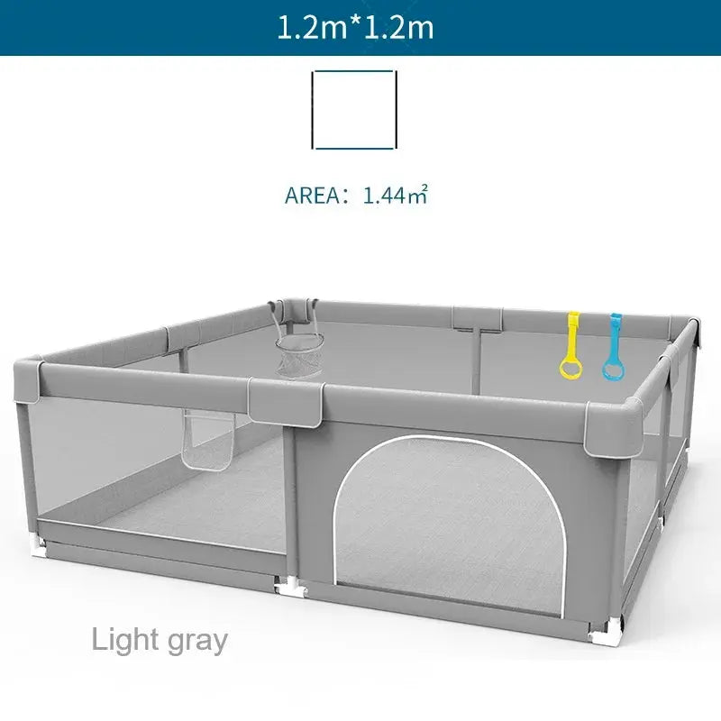 Baby Playpens Indoor Baby Corralitos for Baby Playground with Pull Rings Kids Safety Barrier Fence Dry Balls Pits Large Parks