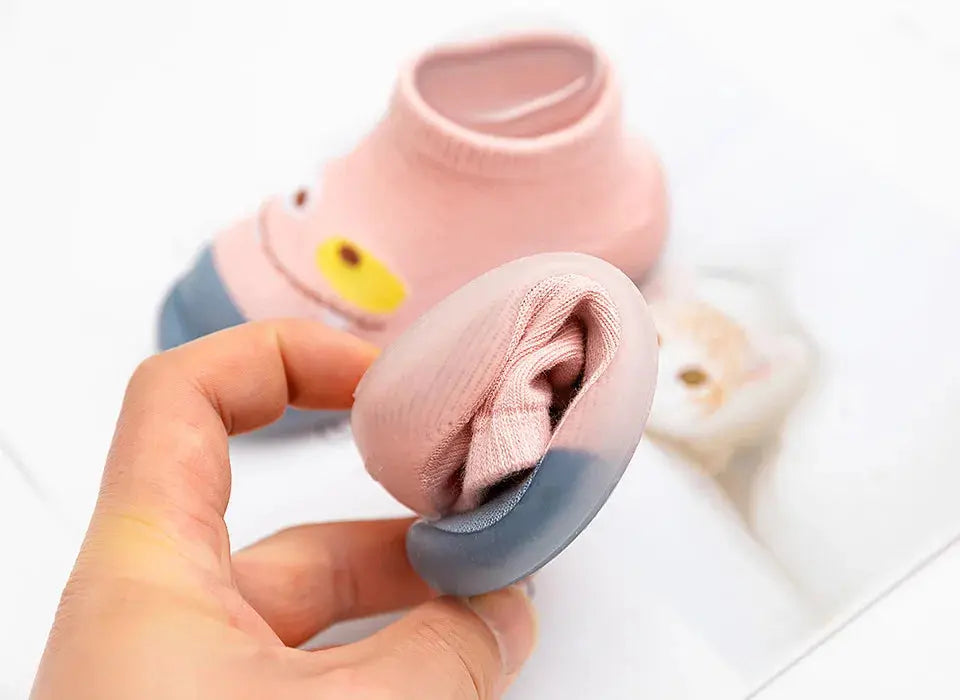 Children Anti-slip Shoes Newborn Baby Girl Cotton Non-slip Floor Socks Baby Boy Rubber Sole Cartoon Indoor Socks Infant Shoes