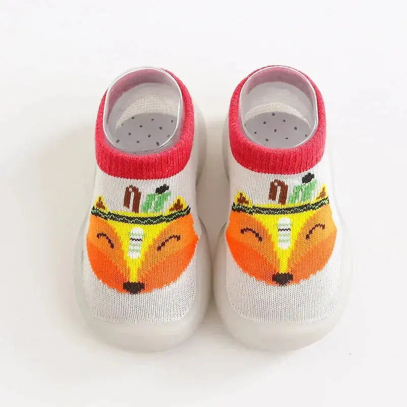 Children Anti-slip Shoes Newborn Baby Girl Cotton Non-slip Floor Socks Baby Boy Rubber Sole Cartoon Indoor Socks Infant Shoes