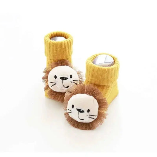 1 Pair Cotton Baby Socks Girls Boys Rubber Anti Slip Floor Cartoon Kids Toddlers Autumn Spring Newborn Infant Gift