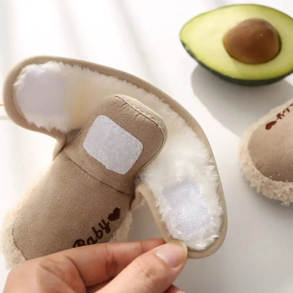 Winter Warm Fluff Baby Booties Newborn Boys Girls Socks Boots Crib Shoes Toddler Non-slip Soft Comfortable Anti-slip Socks
