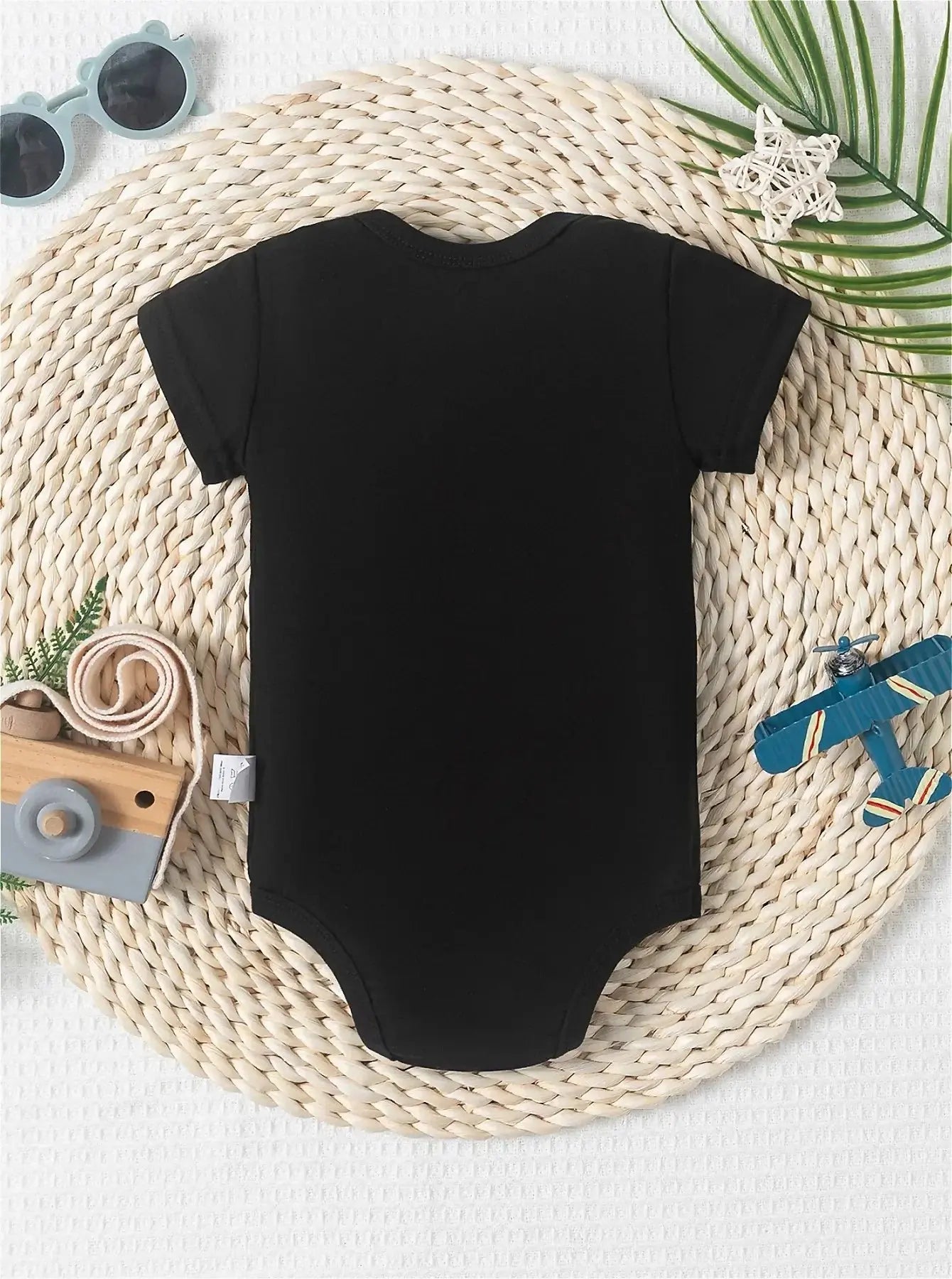 Adorable 'Don't Make Me Call My Grandma...' Letter Print Baby Bodysuit - Soft Polyester, Short Sleeve