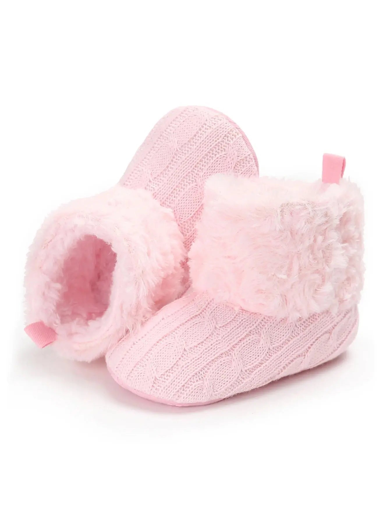 Shoes for 0-1 year old babies, comfortable and soft shoes for female babies, warm baby boots for winter