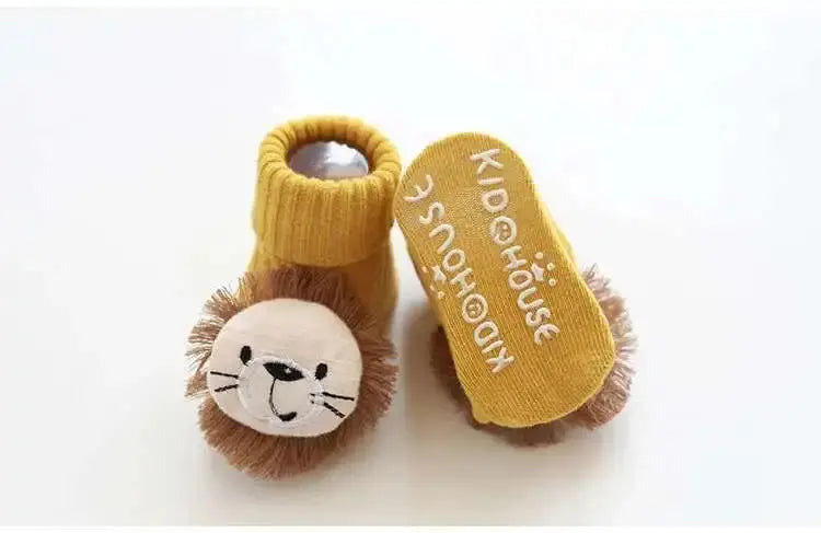 1 Pair Cotton Baby Socks Girls Boys Rubber Anti Slip Floor Cartoon Kids Toddlers Autumn Spring Newborn Infant Gift