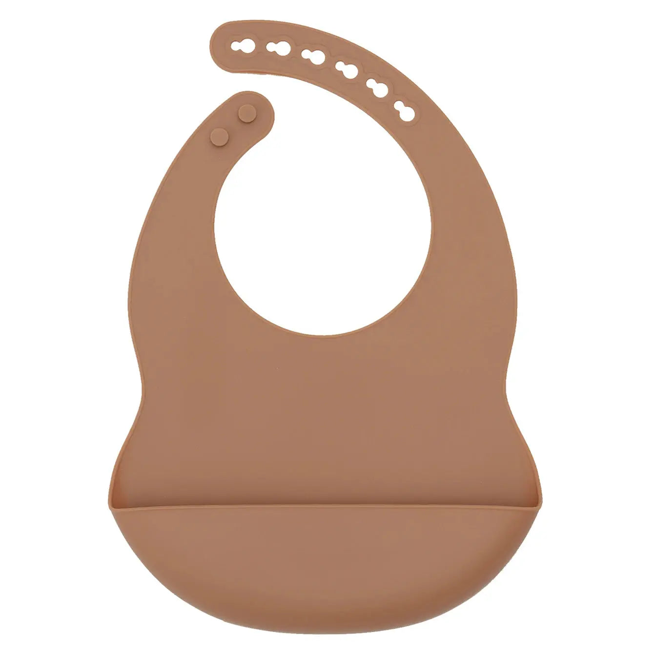 Color Kids 1PCS Silicone Baby Bib Adjustable Waterproof Feeding Bib BPA Free Soft Drool Bib Newborn Essentials Saliva Towel