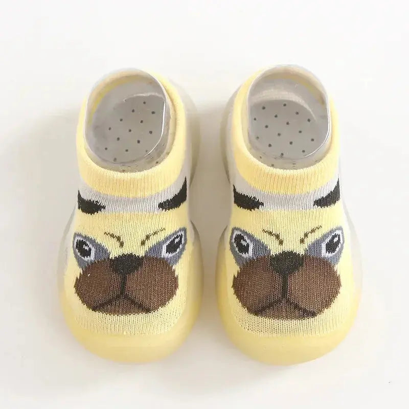 Children Anti-slip Shoes Newborn Baby Girl Cotton Non-slip Floor Socks Baby Boy Rubber Sole Cartoon Indoor Socks Infant Shoes