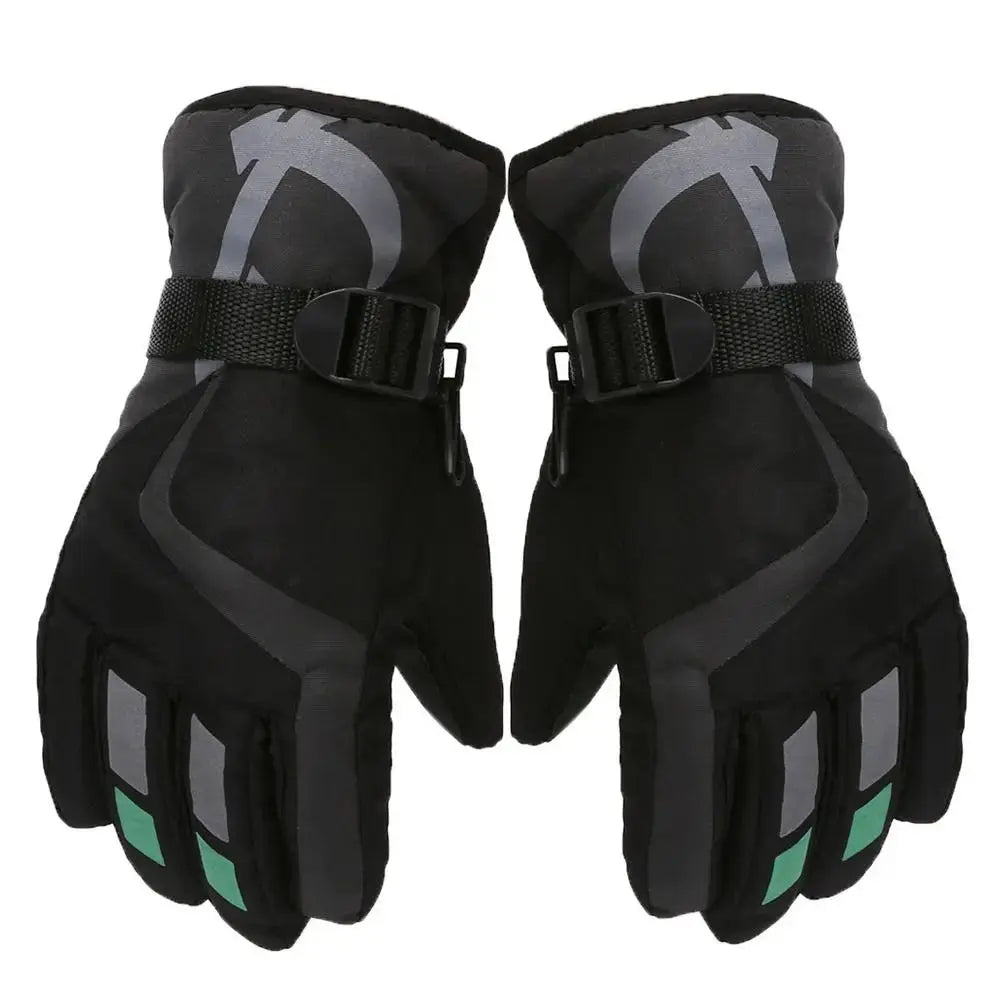 Thermal Ski Gloves Children Kids Winter Fleece Waterproof Warm Child Snowboard Snow Gloves 3 Fingers for Skiing Riding перч