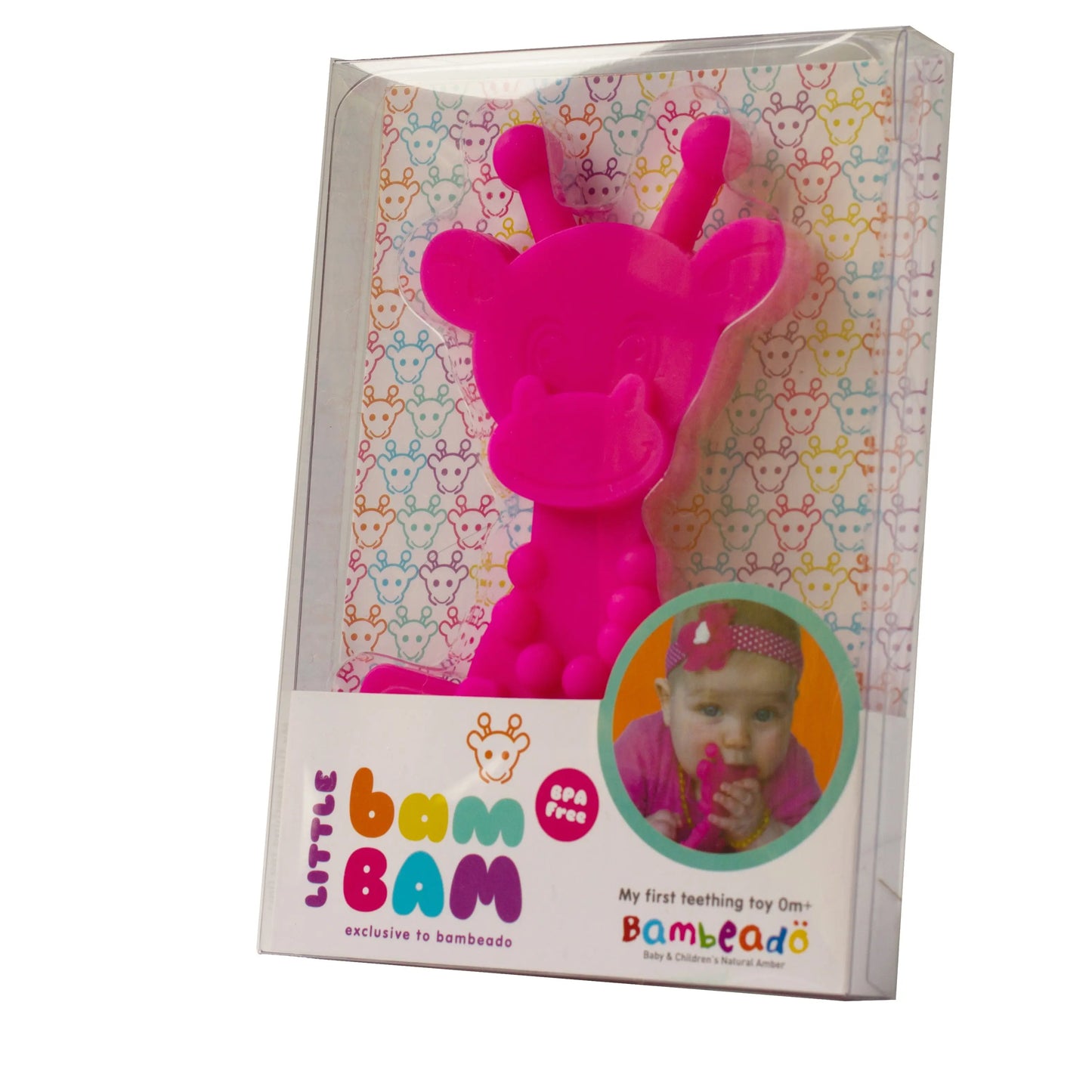 Little bamBAM Baby Teething Toy – Natural Rubber & Baltic Amber