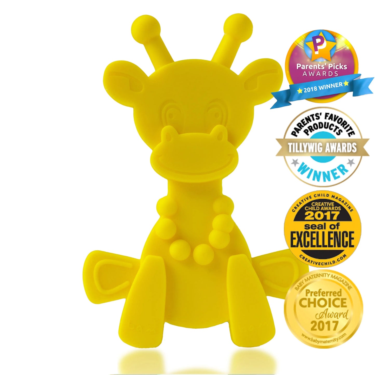 Little bamBAM Baby Teething Toy – Natural Rubber & Baltic Amber