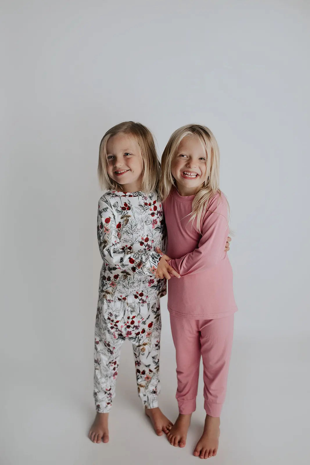 Floral Girls Kids Pajamas Three Little Tots