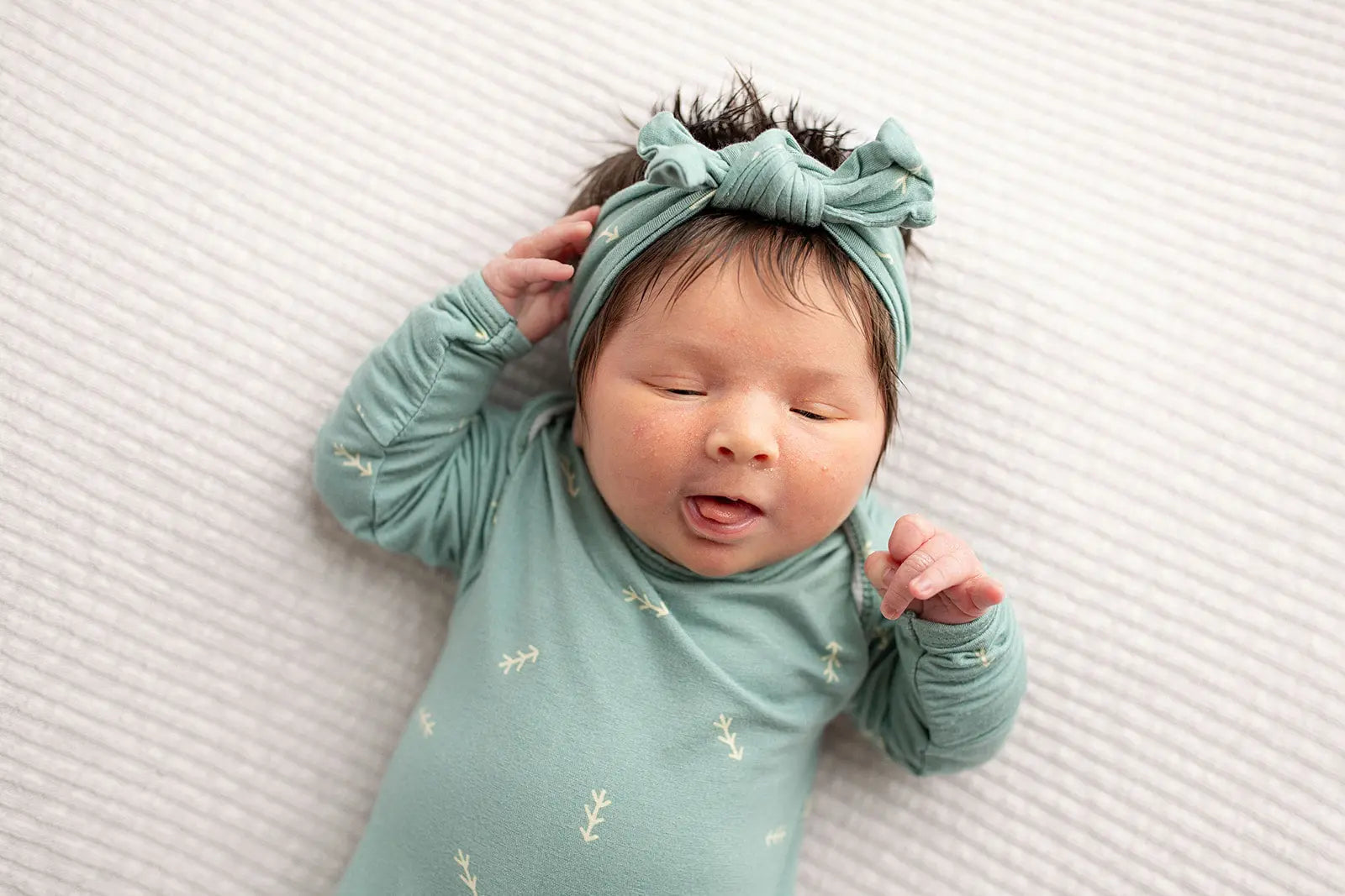 Arrow Knotted Newborn Gown Three Little Tots