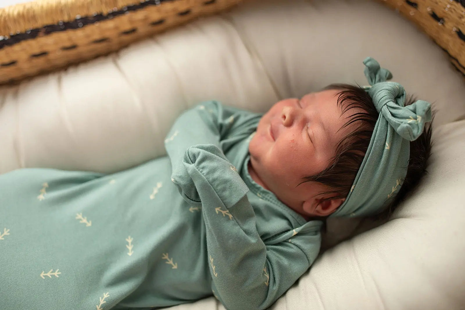 Arrow Knotted Newborn Gown Three Little Tots