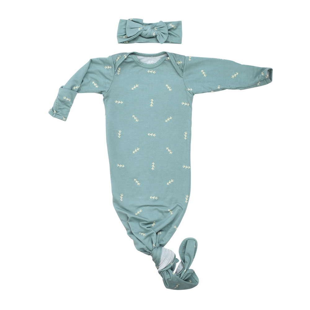 Knotted Newborn Baby Gown Collection Three Little Tots
