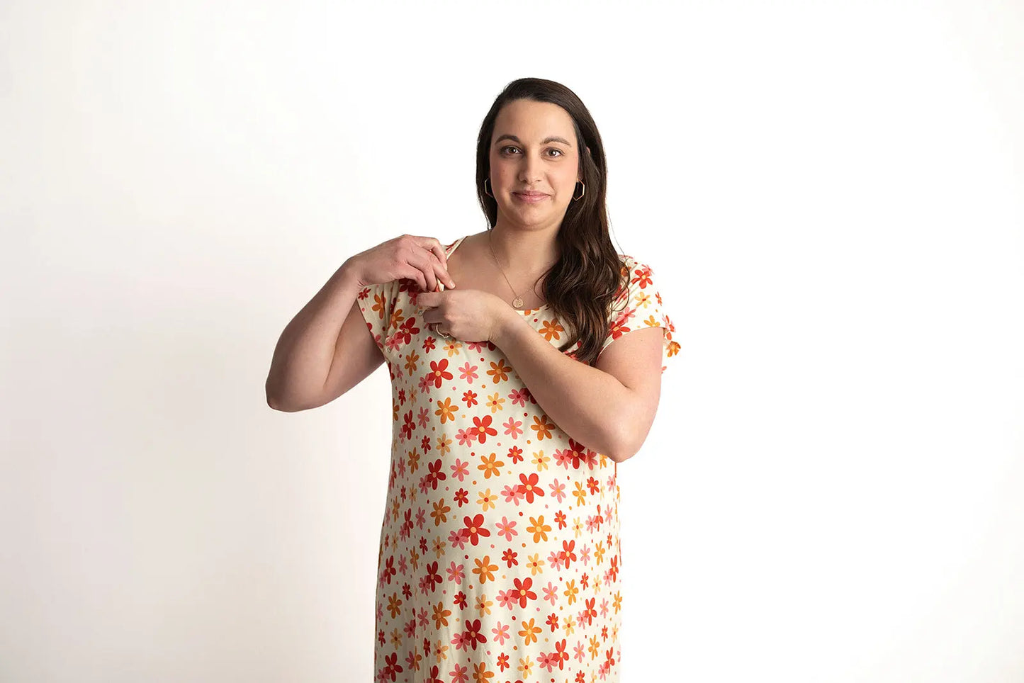 70s Groovy Mommy Labor and Delivery Nursing Hospital Gown Three Little Tots