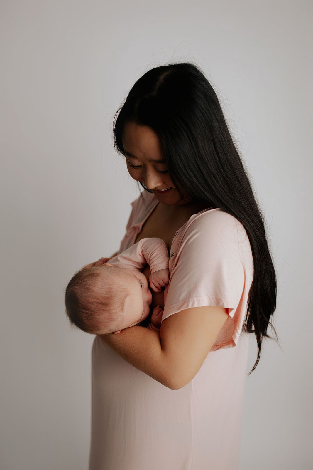 Mommy Labor and Delivery Nursing Hospital Gown - Comfortable Maternity & Postpartum Wear Three Little Tots