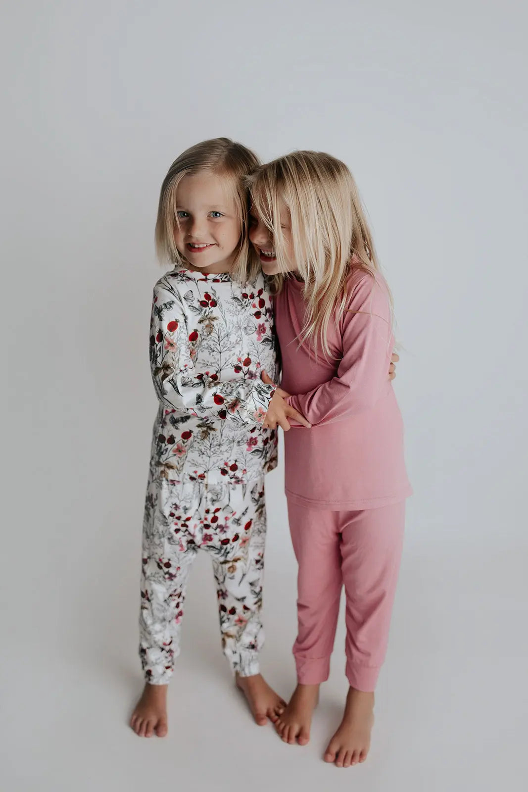 Floral Girls Kids Pajamas Three Little Tots