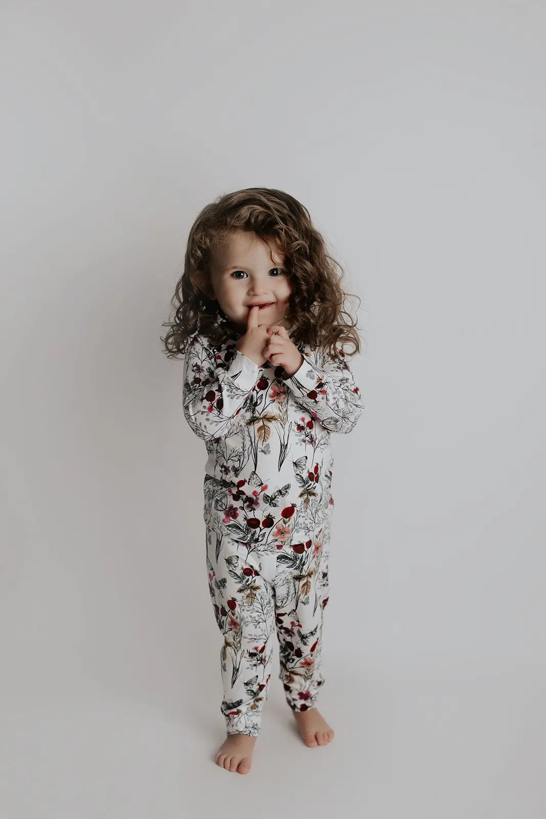 Floral Girls Kids Pajamas Three Little Tots