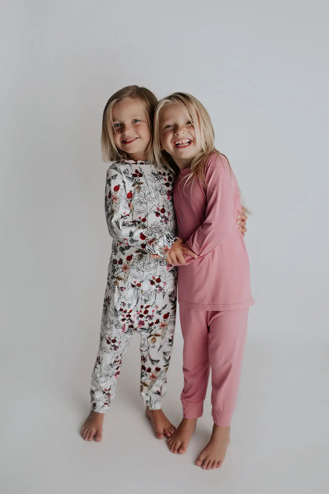 Floral Girls Kids Pajamas Three Little Tots