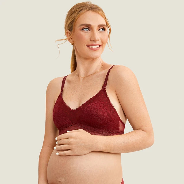 MOMANDA Lace Maternity Nursing Bra