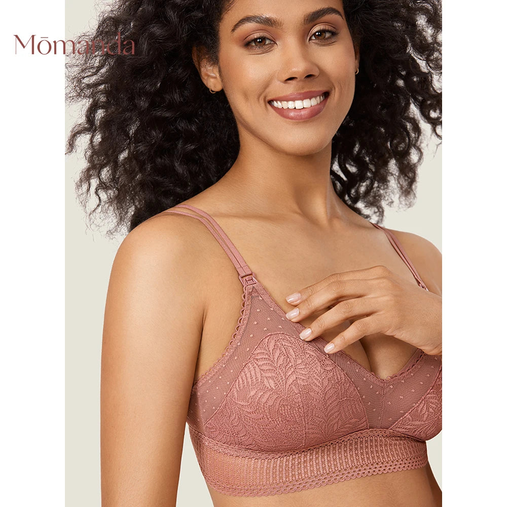 MOMANDA Lace Maternity Nursing Bra