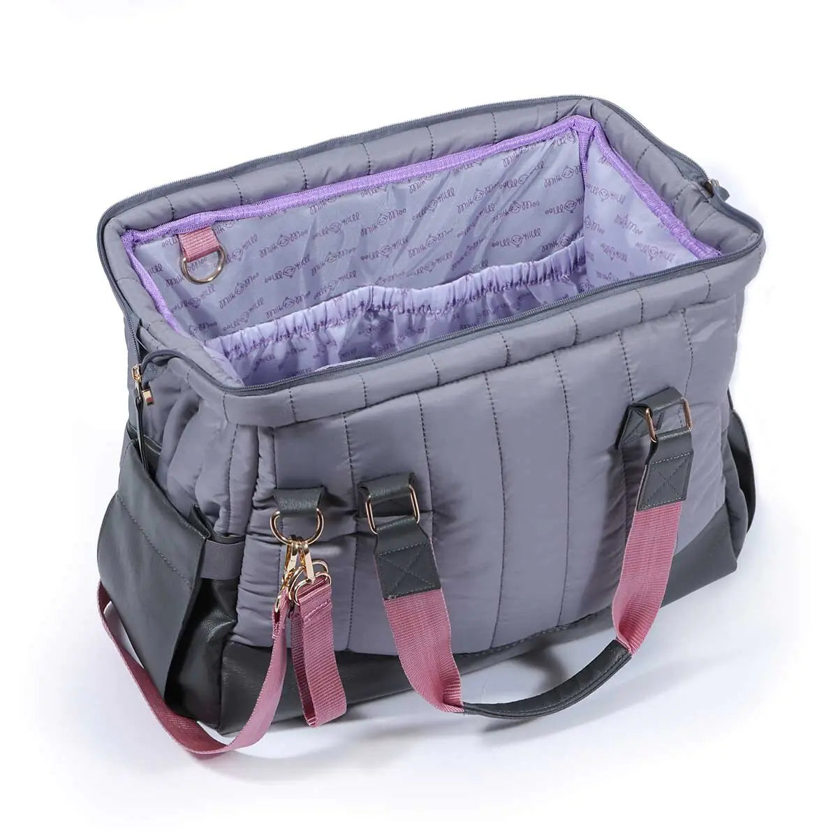 Milk&Moo Diaper Bag Quilted Dark Gray