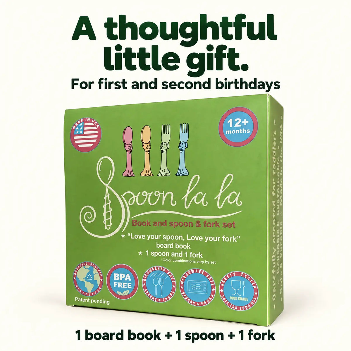 Spoon la la Utensils + Board Book