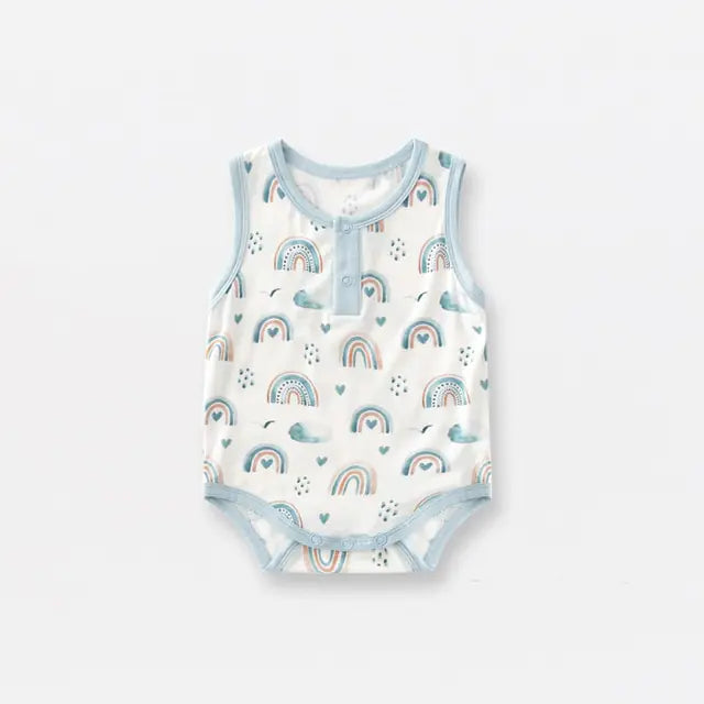 Bamboo Fiber Baby Zippered Romper