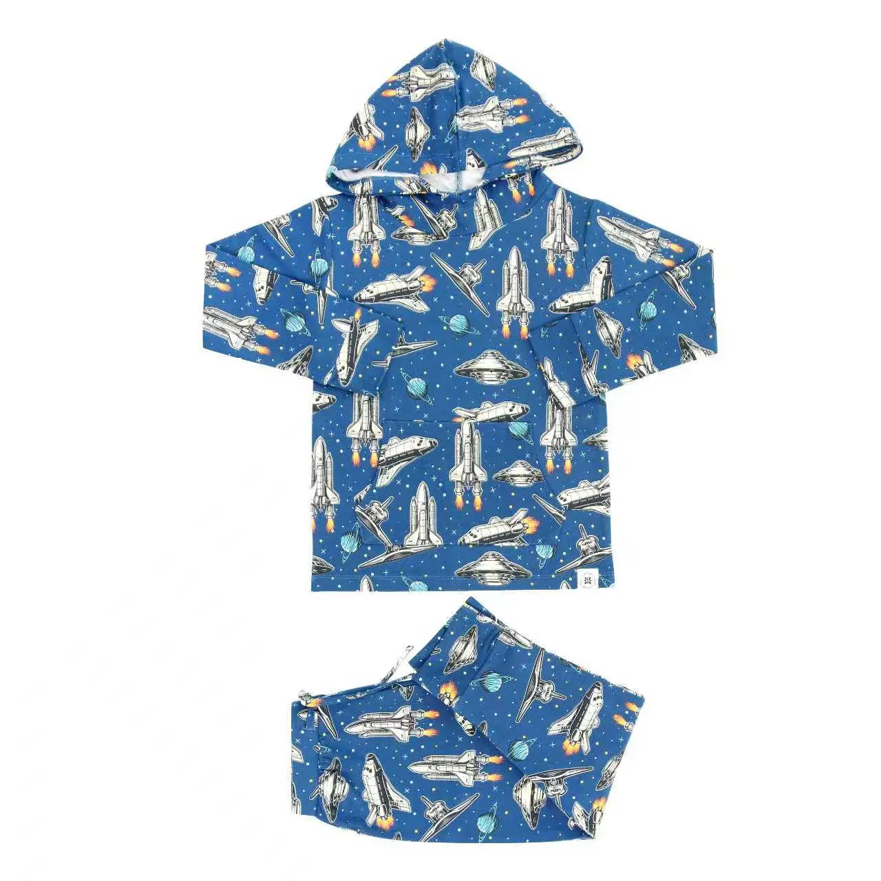 Hooded Jogger Set (Blues, Neutrals & Greens)