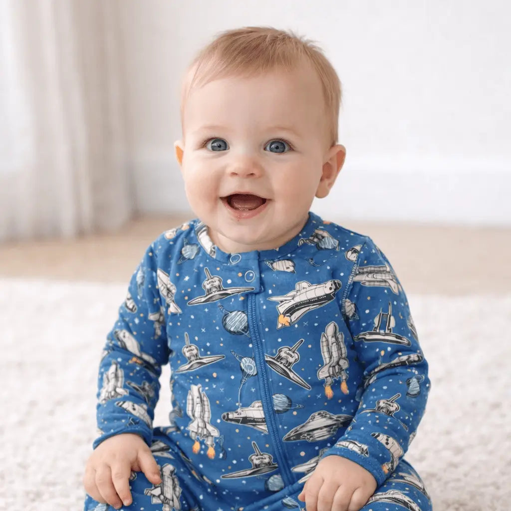 Boys/Adventure Zipper Footie