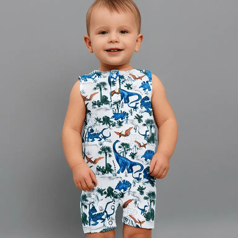 Polo Rompers · Boys Prints/Themes