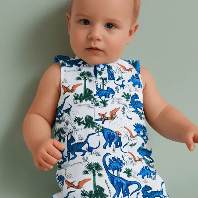 Polo Rompers · Boys Prints/Themes