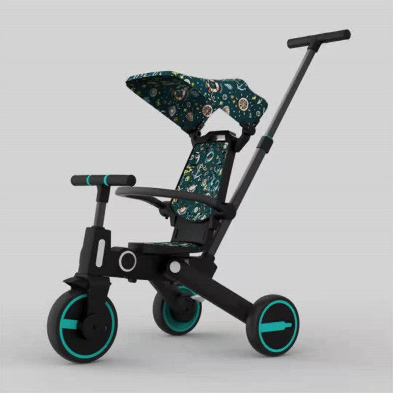 Children's Foldable Lightweight Three-wheeled Stroller