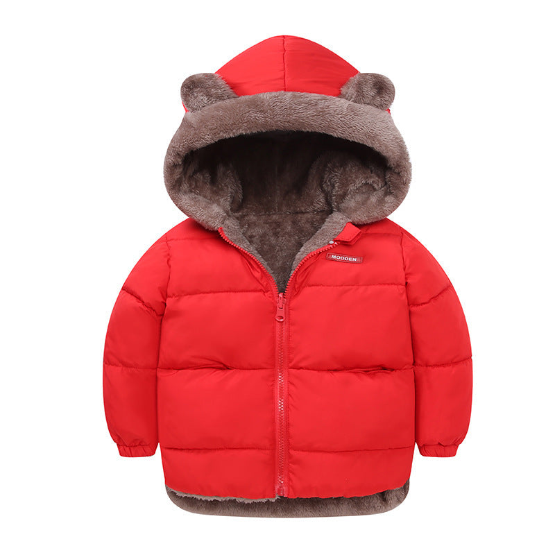 Cotton-padded Winter Jacket, Children's Cotton-padded Jacket, Double-sided Wear