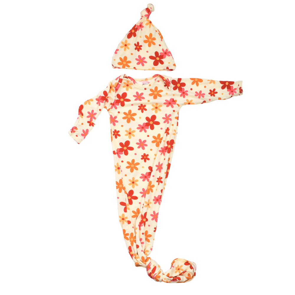 Knotted Newborn Baby Gown Collection Three Little Tots