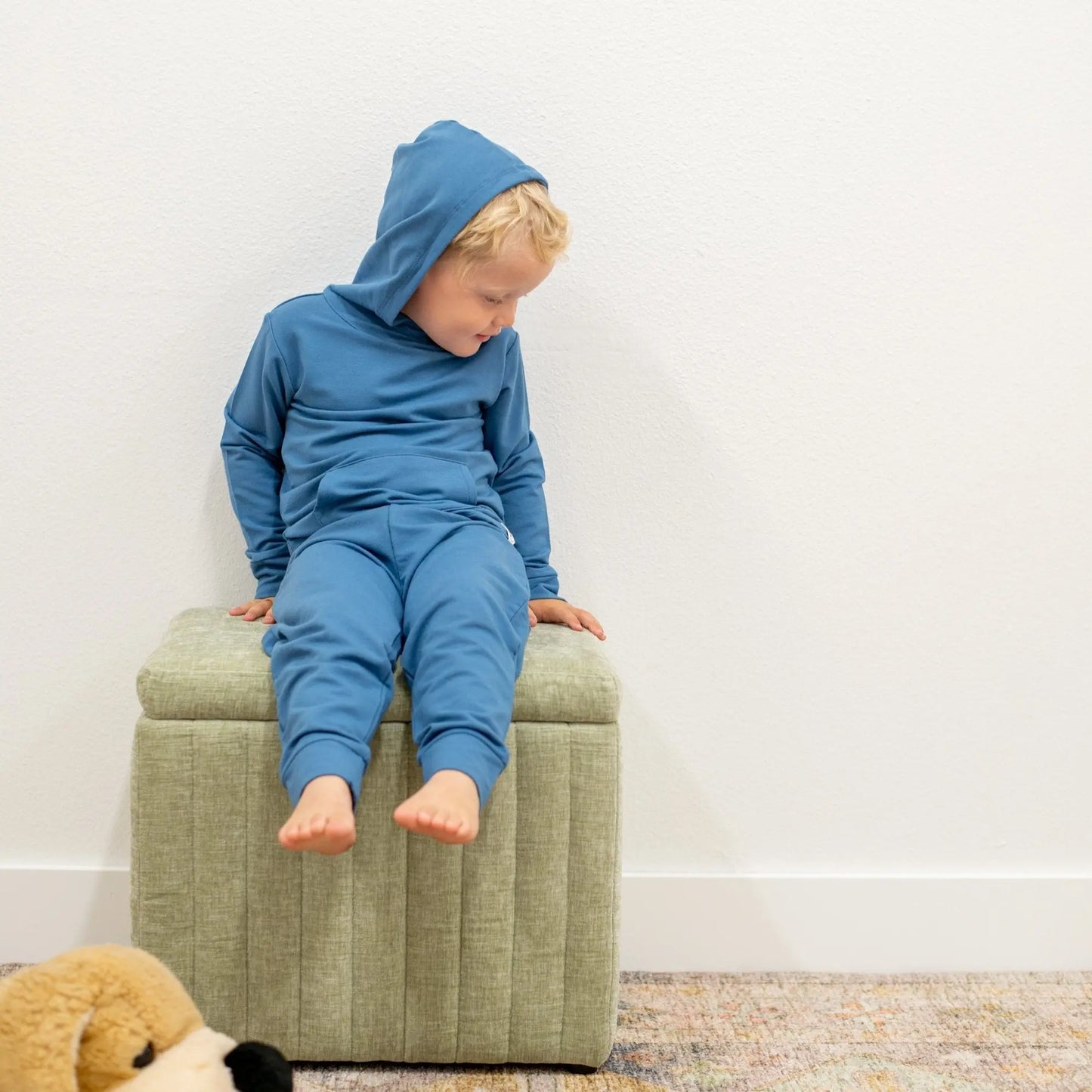 Hooded Jogger Set (Blues, Neutrals & Greens)