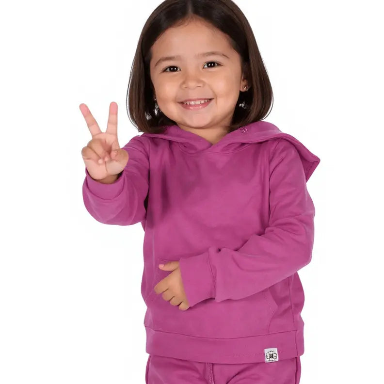 Hooded Jogger Set (Pinks & Warm Tones)