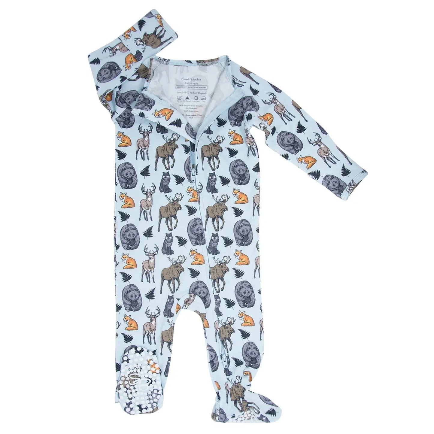 Neutral Zipper Footie