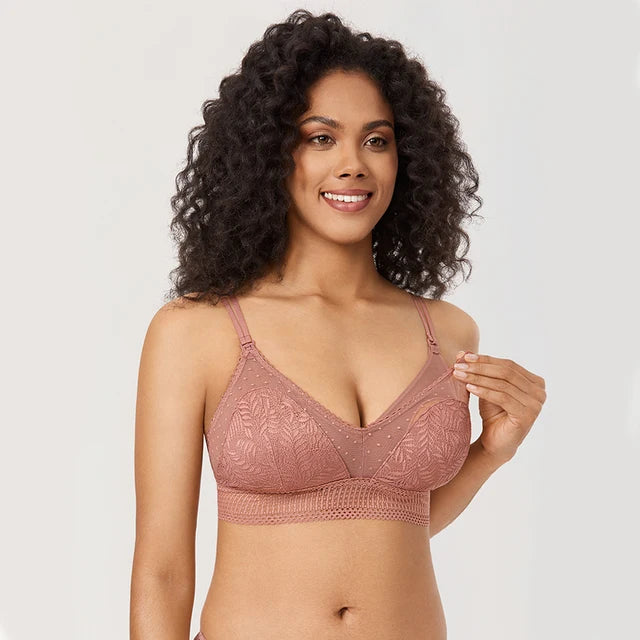 MOMANDA Lace Maternity Nursing Bra