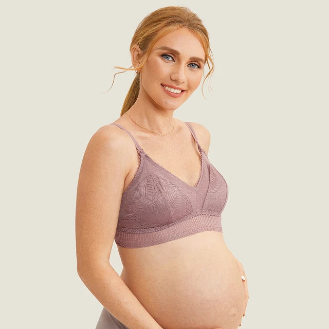 MOMANDA Lace Maternity Nursing Bra