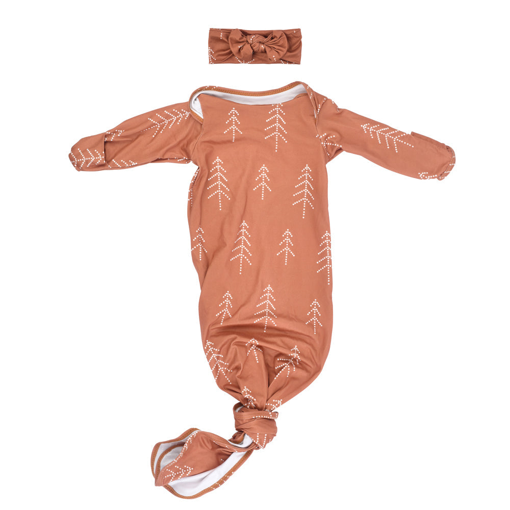 Knotted Newborn Baby Gown Collection Three Little Tots