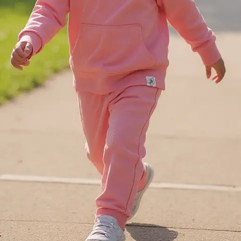 Hooded Jogger Set (Pinks & Warm Tones)