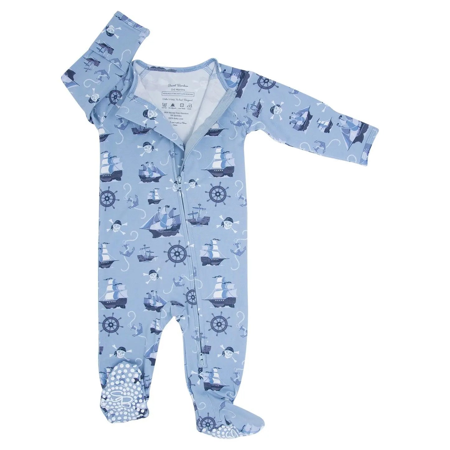 Boys/Adventure Zipper Footie