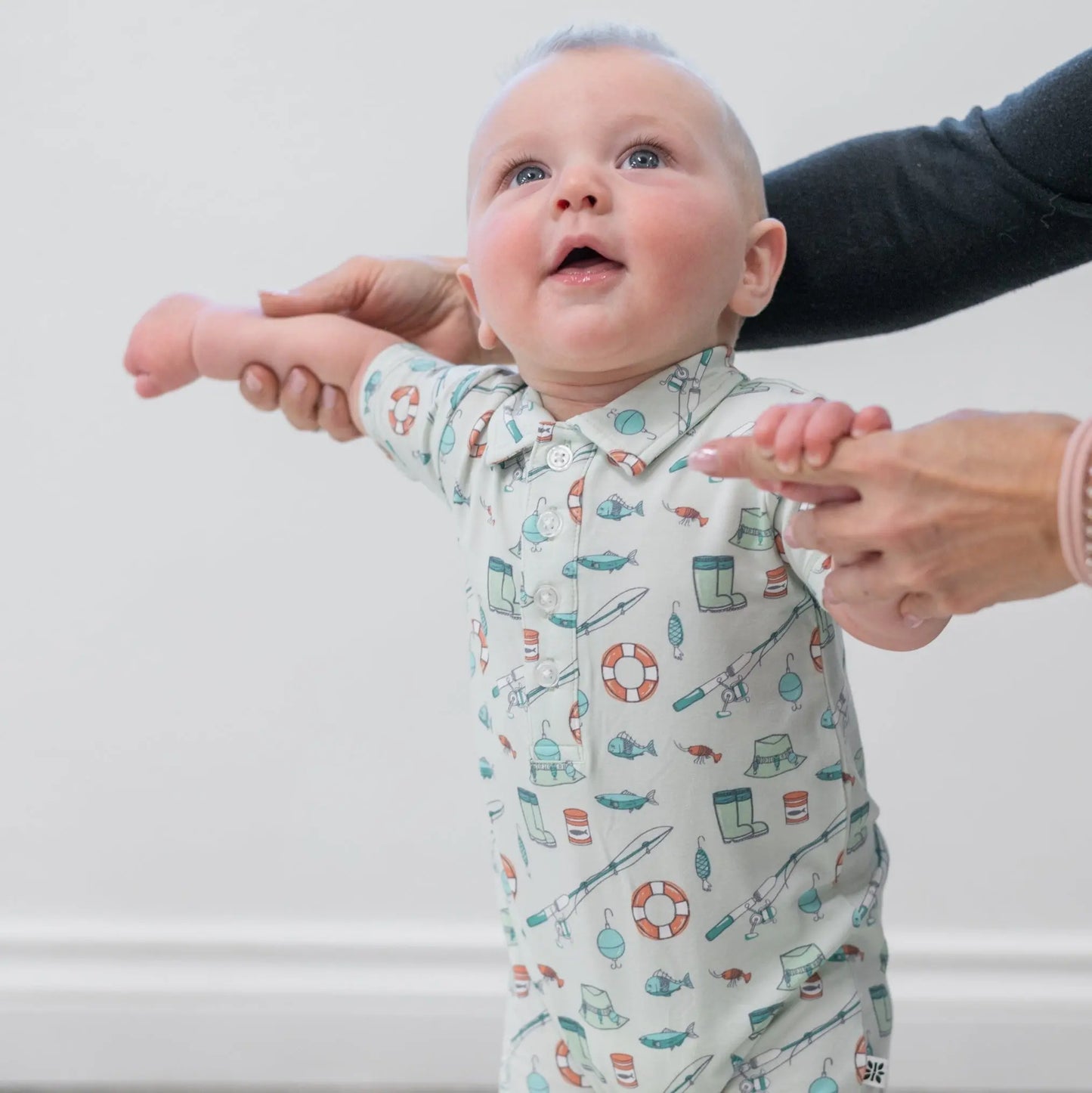 Polo Rompers · Boys  More Prints
