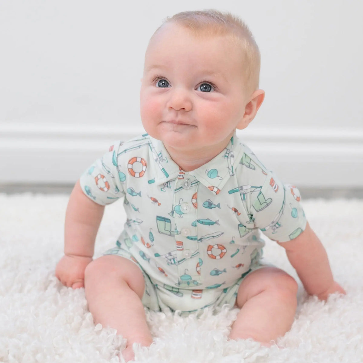Polo Rompers · Boys  More Prints