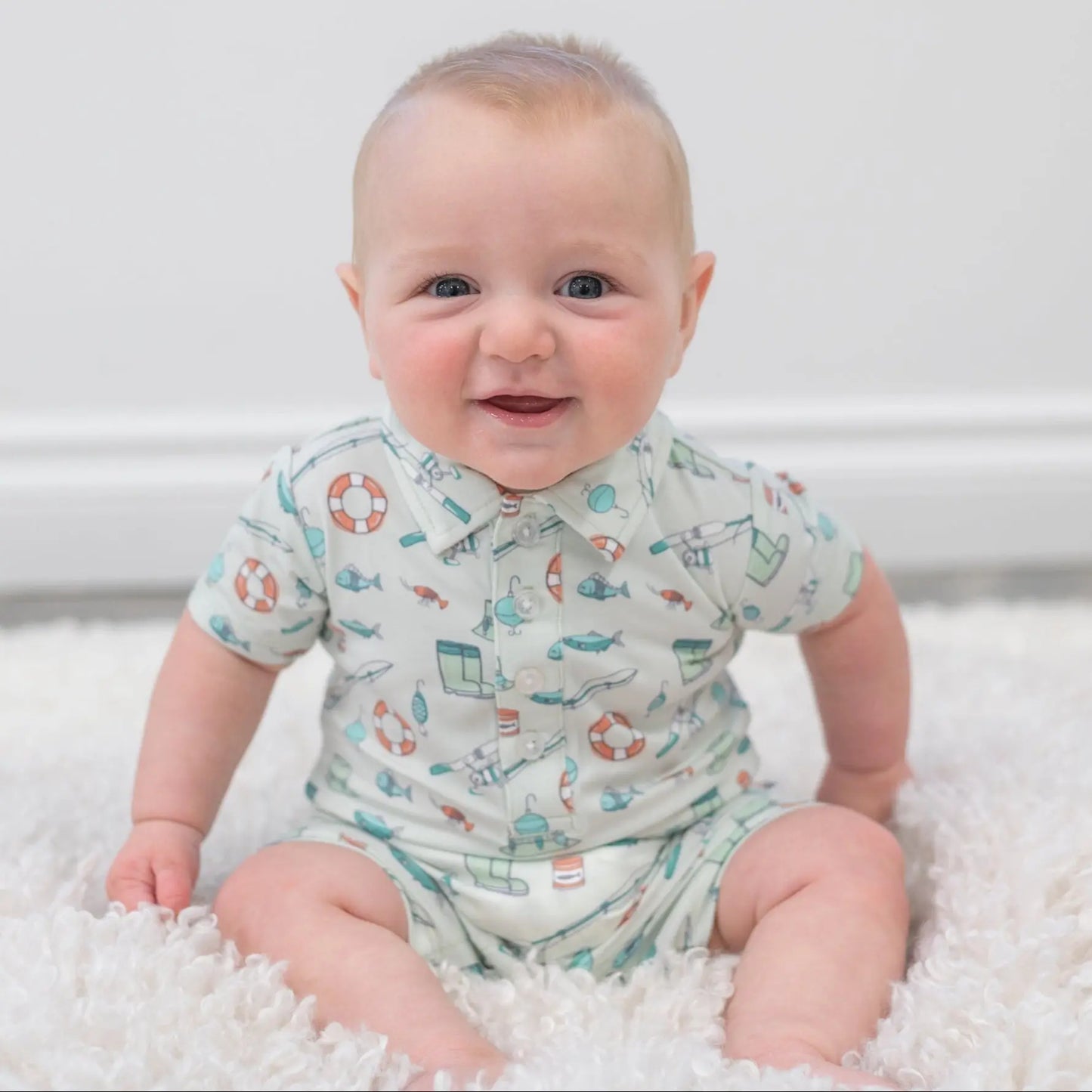 Polo Rompers · Boys  More Prints